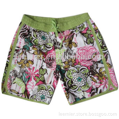 Lightweight Beach/Swim Board Shorts for Men with Elastic Waist